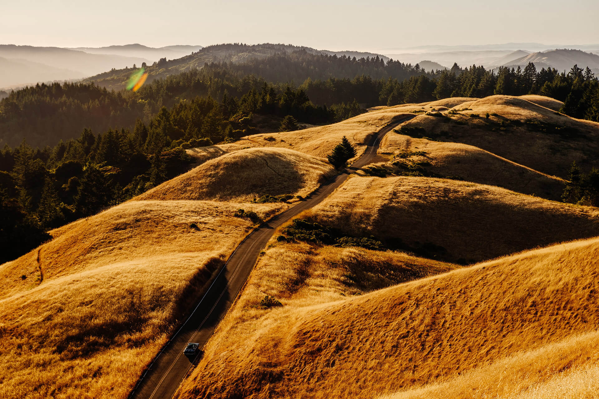 Sunset at Mount Tamalpais State Park, California