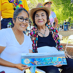 Dolores Huerta and Selena of The 559 Mural Project