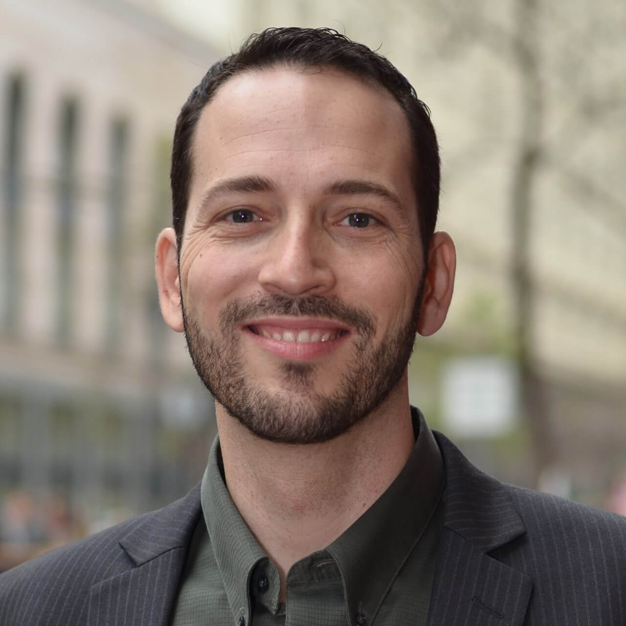 young man with short hair and beard